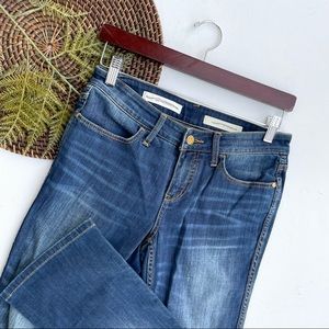 Anthropologie Pilcro Womens Jeans Stet Crop Blue Denim Distressed 27